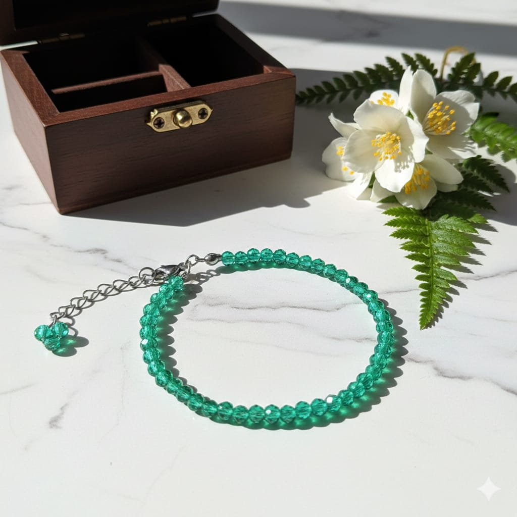 Cristal Verde Esmeralda